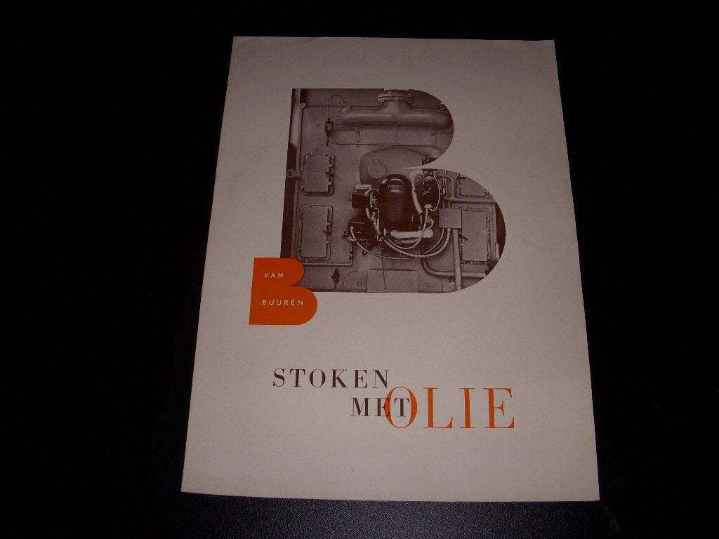 TOP folder Van Buren stoken met olie van +/-1950, Gelezen, Folder, Ophalen of Verzenden, Van Buren & Zonen oliestook Rotterdam