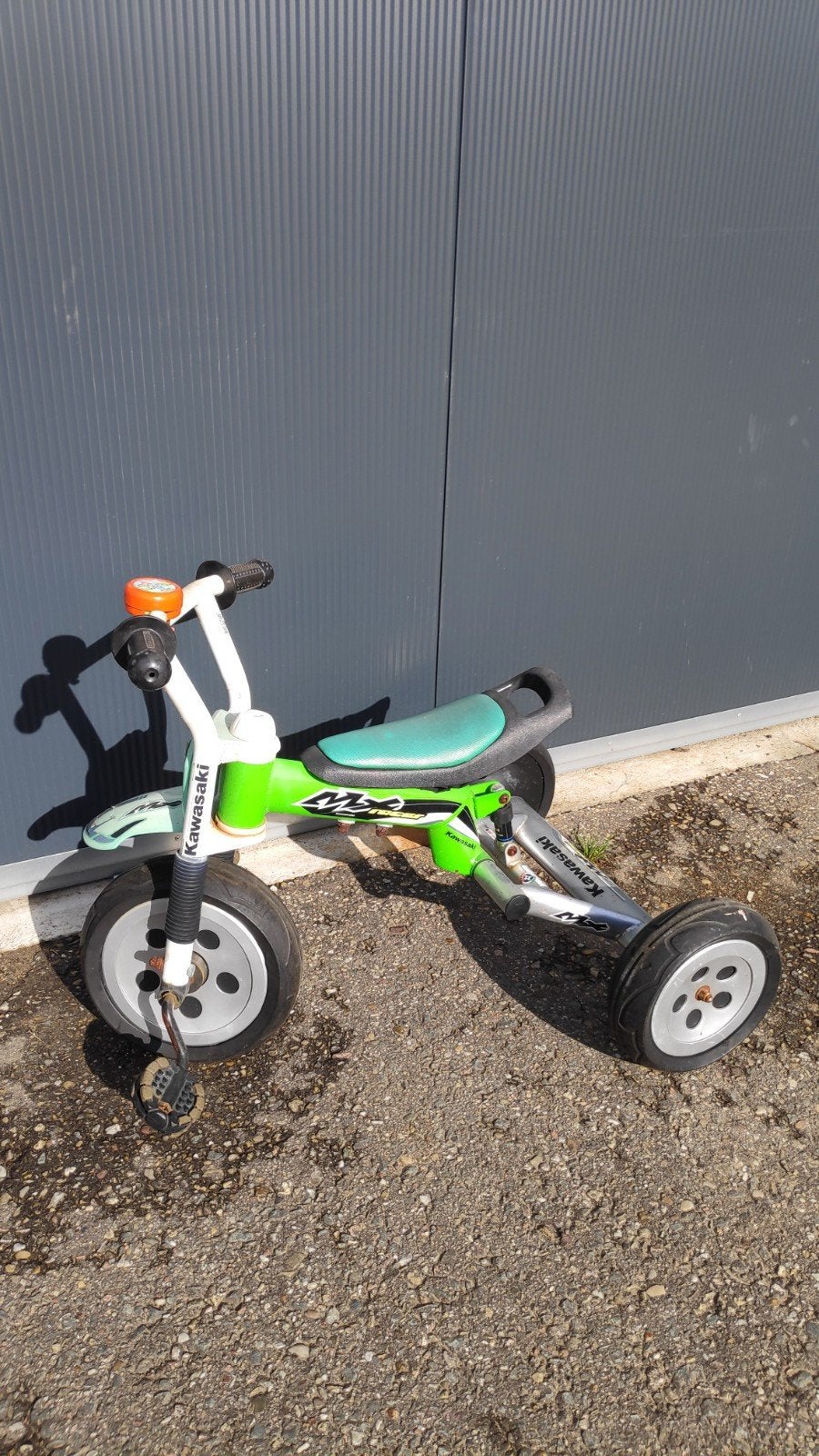 Kawasaki Kinder Driewieler - Groen, Ophalen, Gebruikt, Trapvoertuig