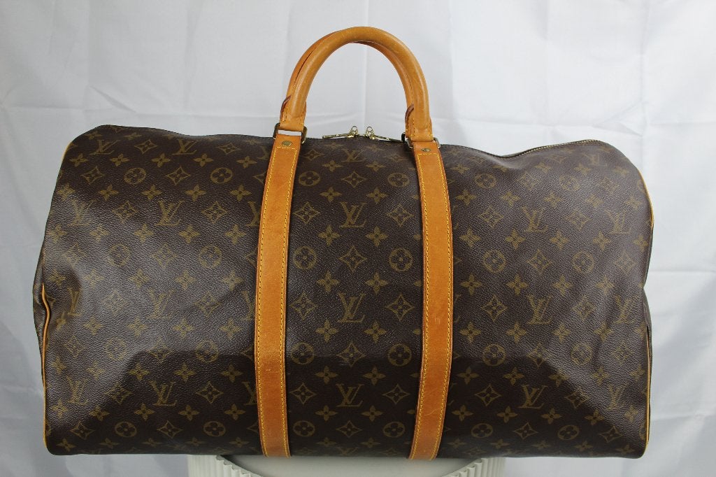 Louis Vuitton Keepall 55, Sieraden, Tassen en Uiterlijk, Tassen | Reistassen en Weekendtassen, 40 tot 60 cm, 30 cm of meer, Gebruikt