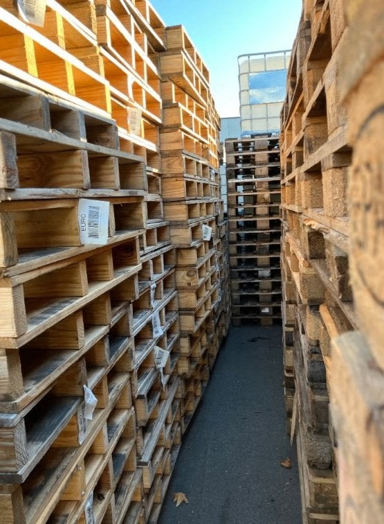 Houten pallets, Doe-het-zelf en Verbouw, Ophalen, 50 mm of meer, Pallet, Minder dan 200 cm