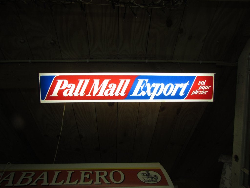 Pall Mall export reclame lichtbak vol puur plezier, Verzamelen, Ophalen, Zo goed als nieuw, Lichtbak of (neon) lamp