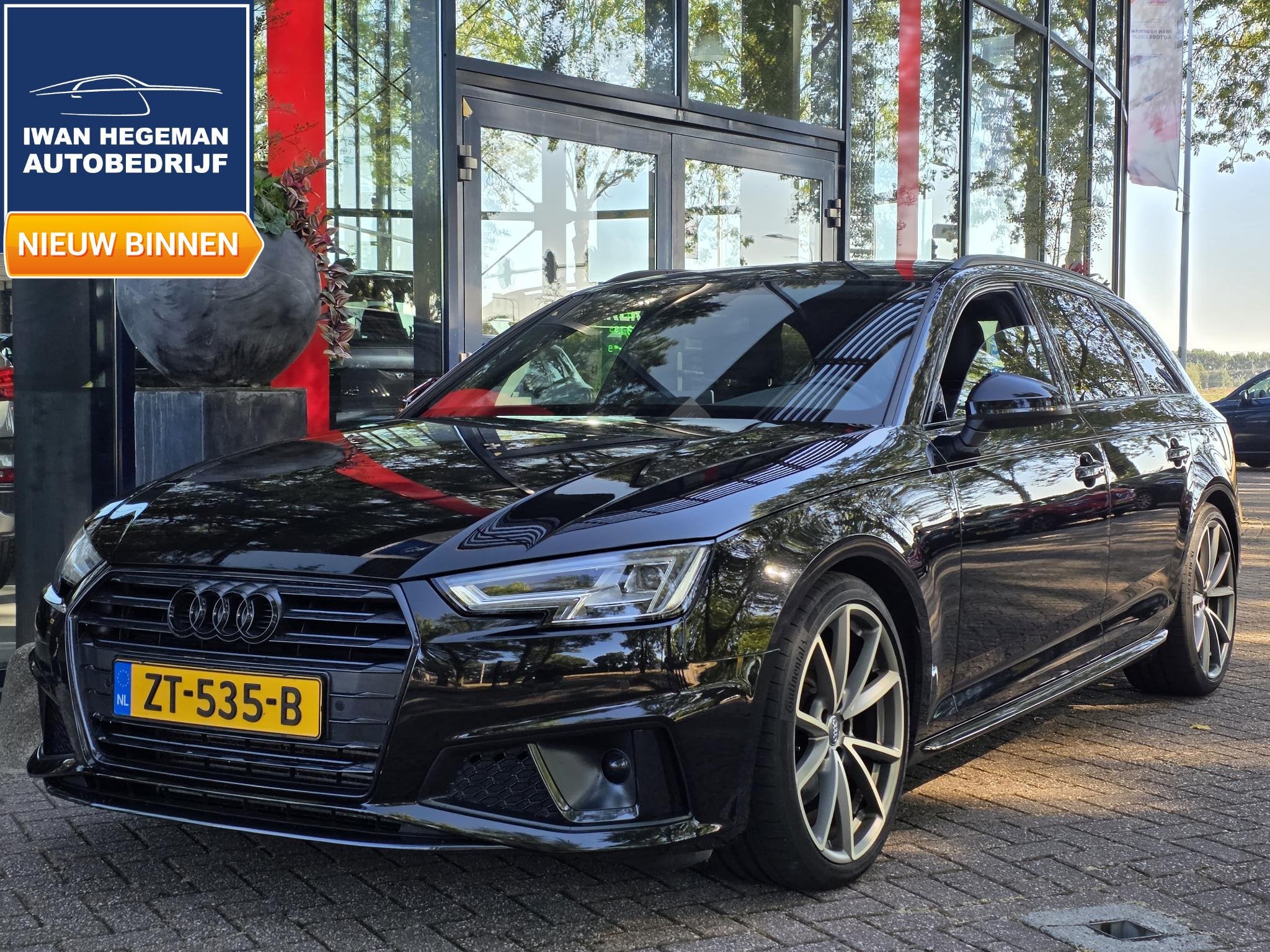 Audi A4 Avant 40 TFSI Sport S line black edition | Leer | Na, Auto's, Audi, 12 maanden, Gebruikt, Euro 6, A4