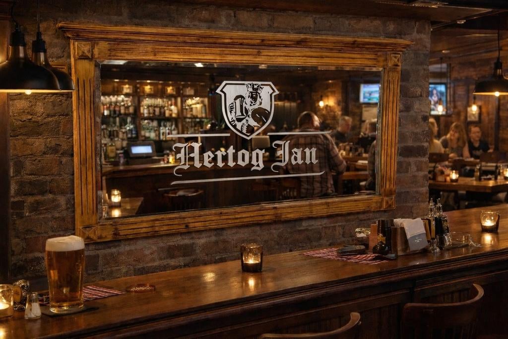 Mooie HERTOG JAN spiegels, Verzamelen, Biermerken, Ophalen, Nieuw, Reclamebord, Plaat of Schild, Hertog Jan