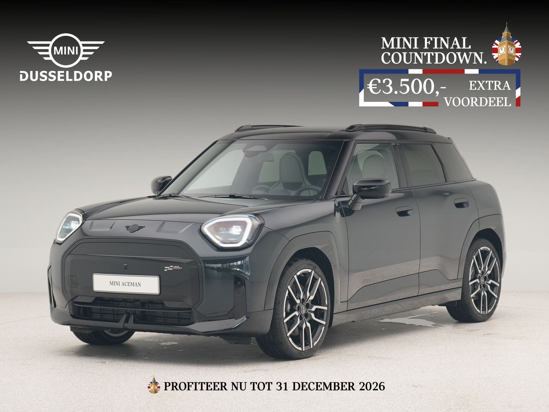 MINI Aceman SE John Cooper Works Pakket L PRIVATE LEASE EUR, Dealer onderhouden, Beige, 4 stoelen, Aceman