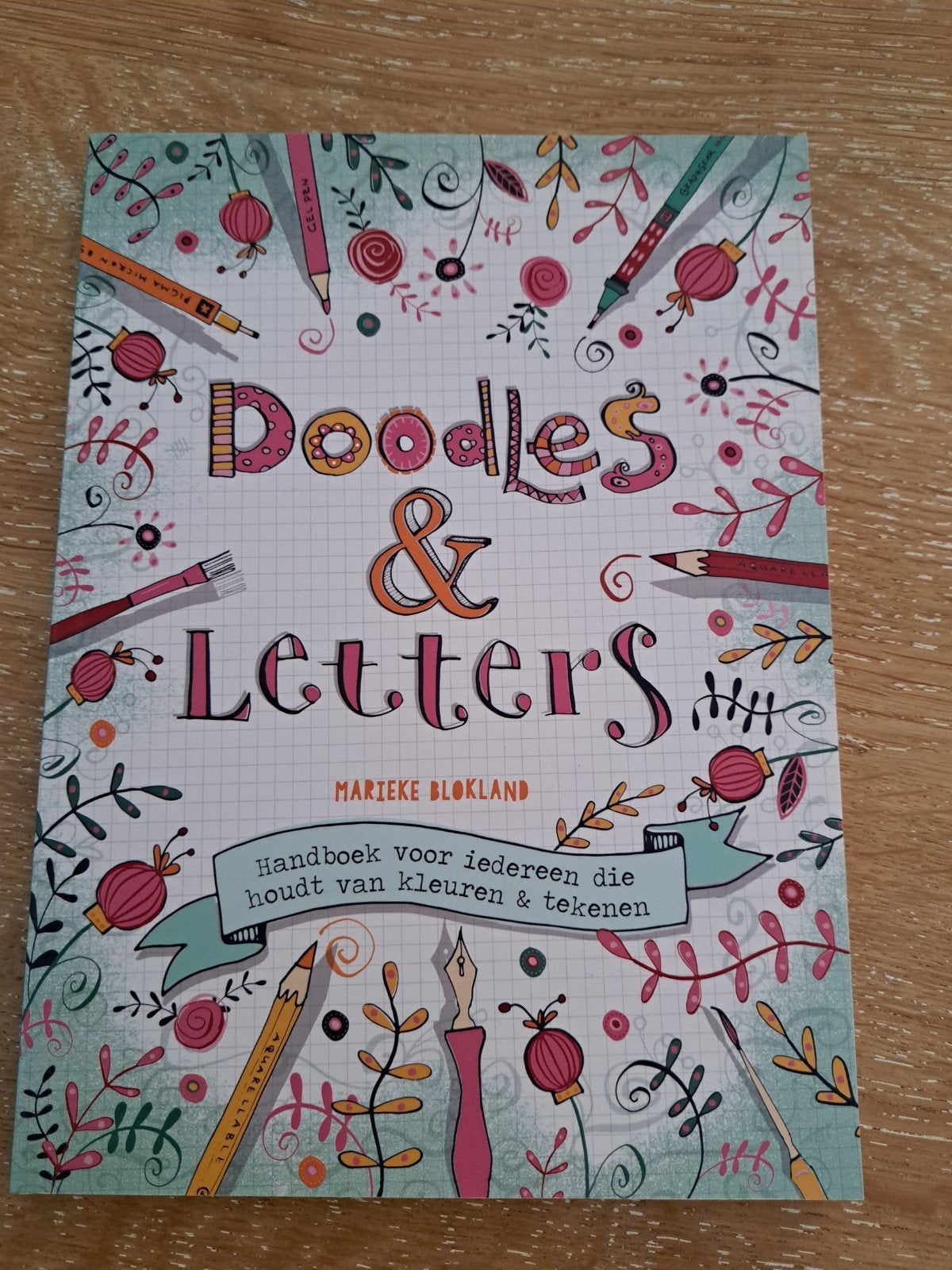 Doodles & Letters: Handboek voor kleuren en tekenen, Ophalen of Verzenden, Zo goed als nieuw, Marieke Blokland, Geschikt voor kinderen