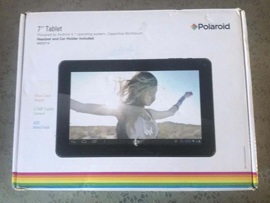 Defecte Polaroid 7" Tablet met Accessoires, Ophalen, Zo goed als nieuw, 16 GB