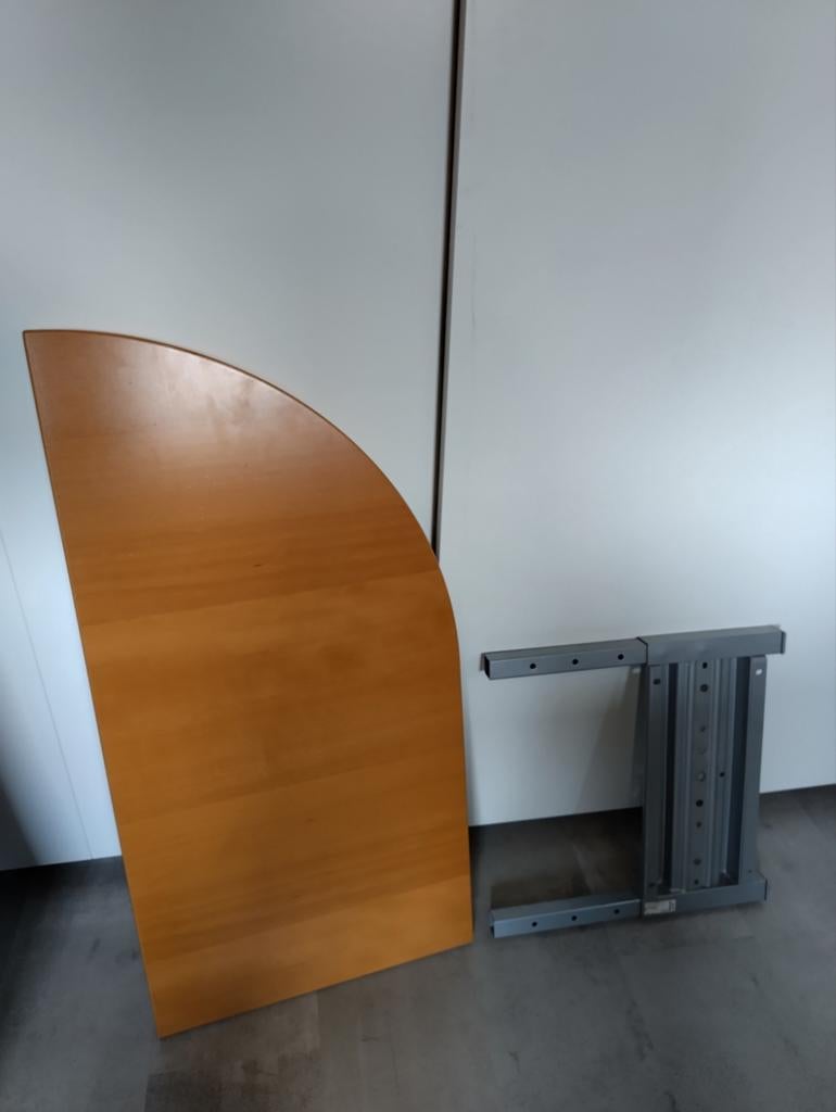 Halfrond bladeinde bureau Ikea Galant, Ophalen, Demontabel, Gebruikt, Scandinavisch