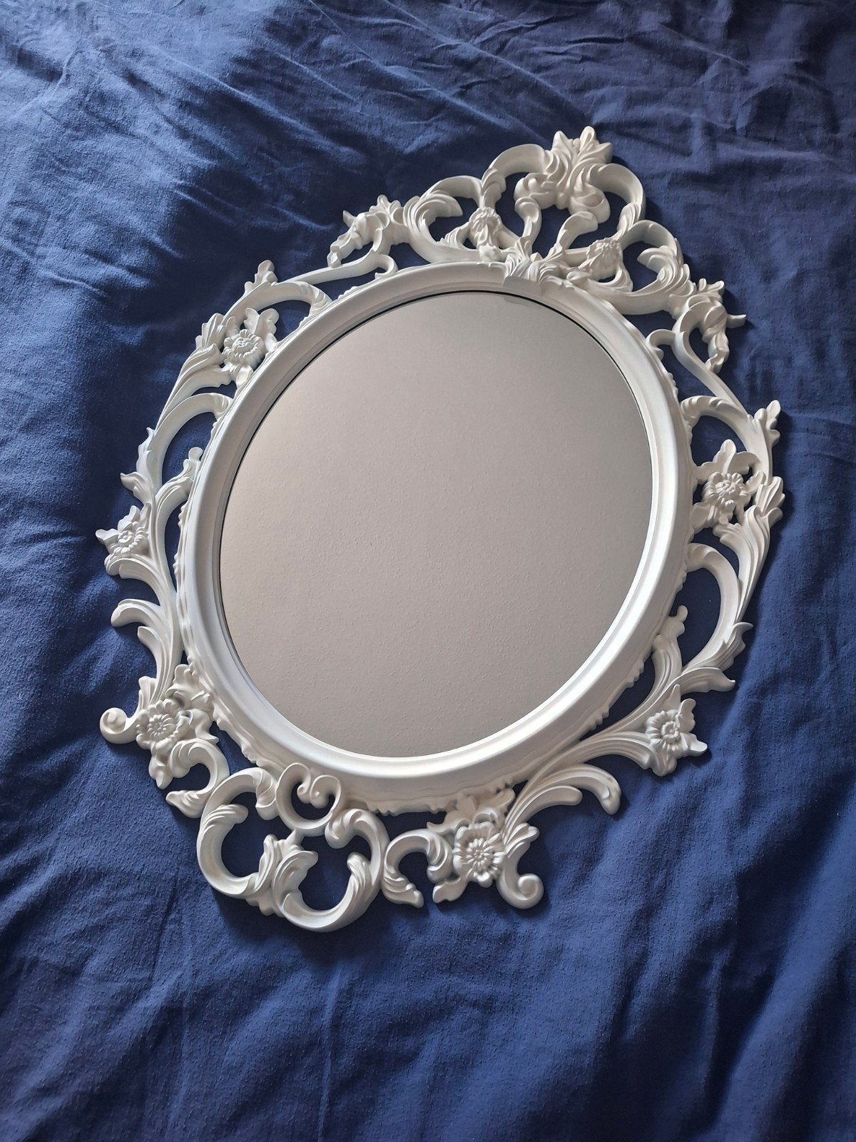 Brocante spiegel te koop, Antiek en Kunst, Antiek | Spiegels, Ophalen, Rechthoekig, Minder dan 50 cm