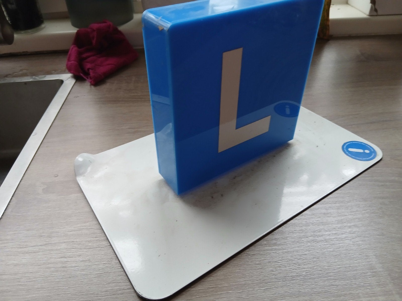L bord op magneet voor lesauto, Verzenden