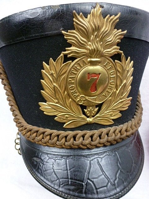 US, M1880 Artillerie Shako, Verzenden, Landmacht, Amerika, Embleem of Badge