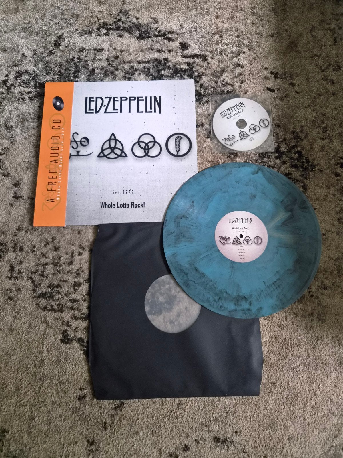 Led Zeppelin - Whole Lotta Rock! Live 1972, LP, Colored vinyl, Ophalen of Verzenden, Zo goed als nieuw