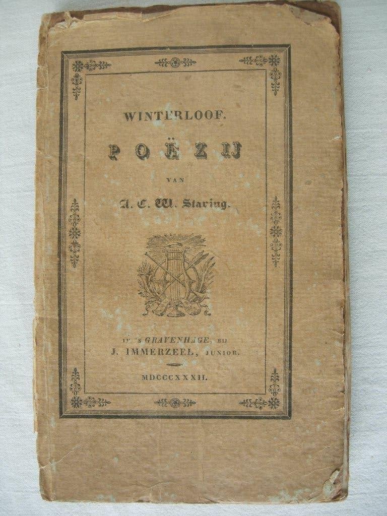 Staring Winterloof Poezij 1832, Ophalen of Verzenden, A.C.W. Staring
