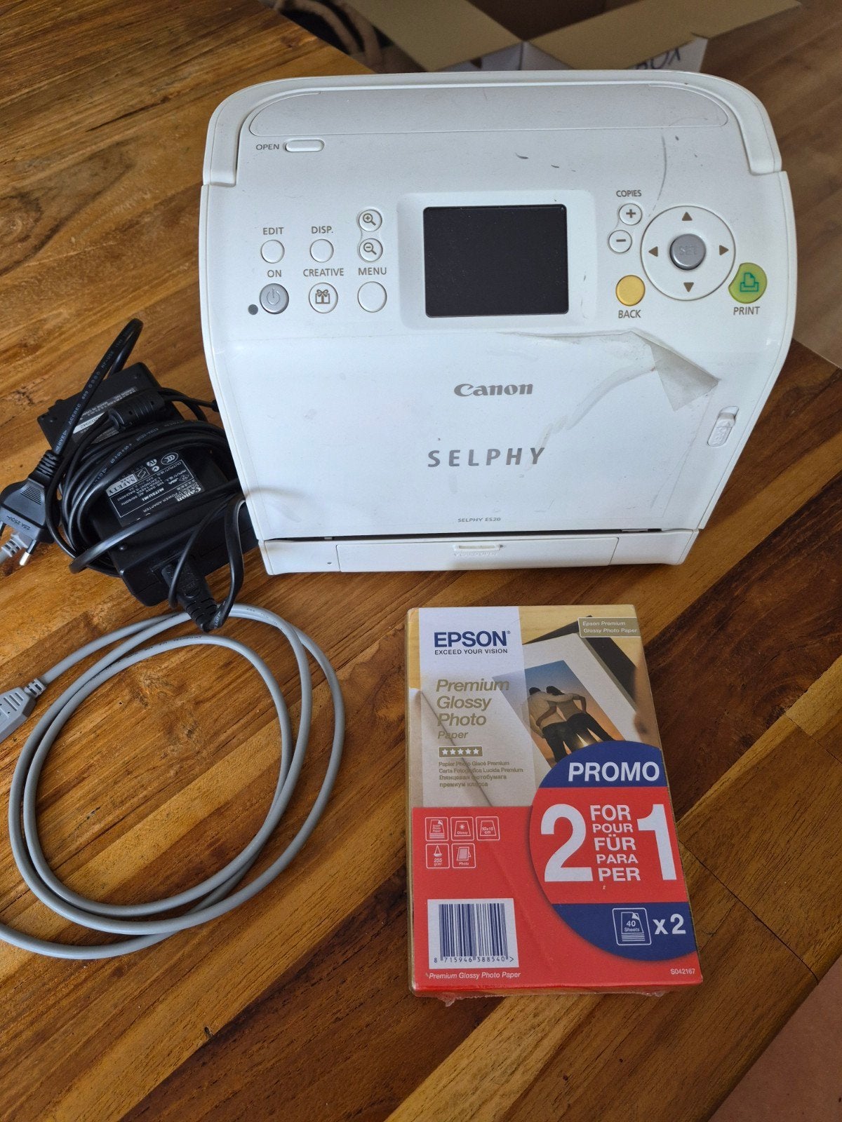 Canon Selphy ES20 Fotoprinter -, Computers en Software, Printers, Gebruikt, Fotoprinter, PictBridge, Canon