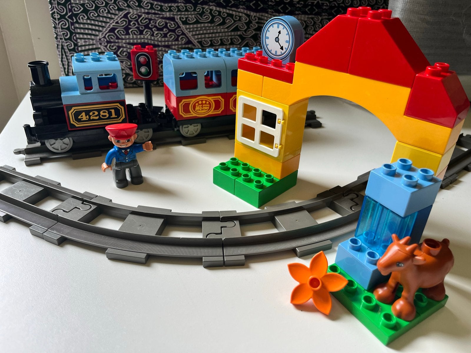 Lego Duplo Trein (grotendeels als 10507), Overige thema's, Ophalen of Verzenden, Zo goed als nieuw, Duplo