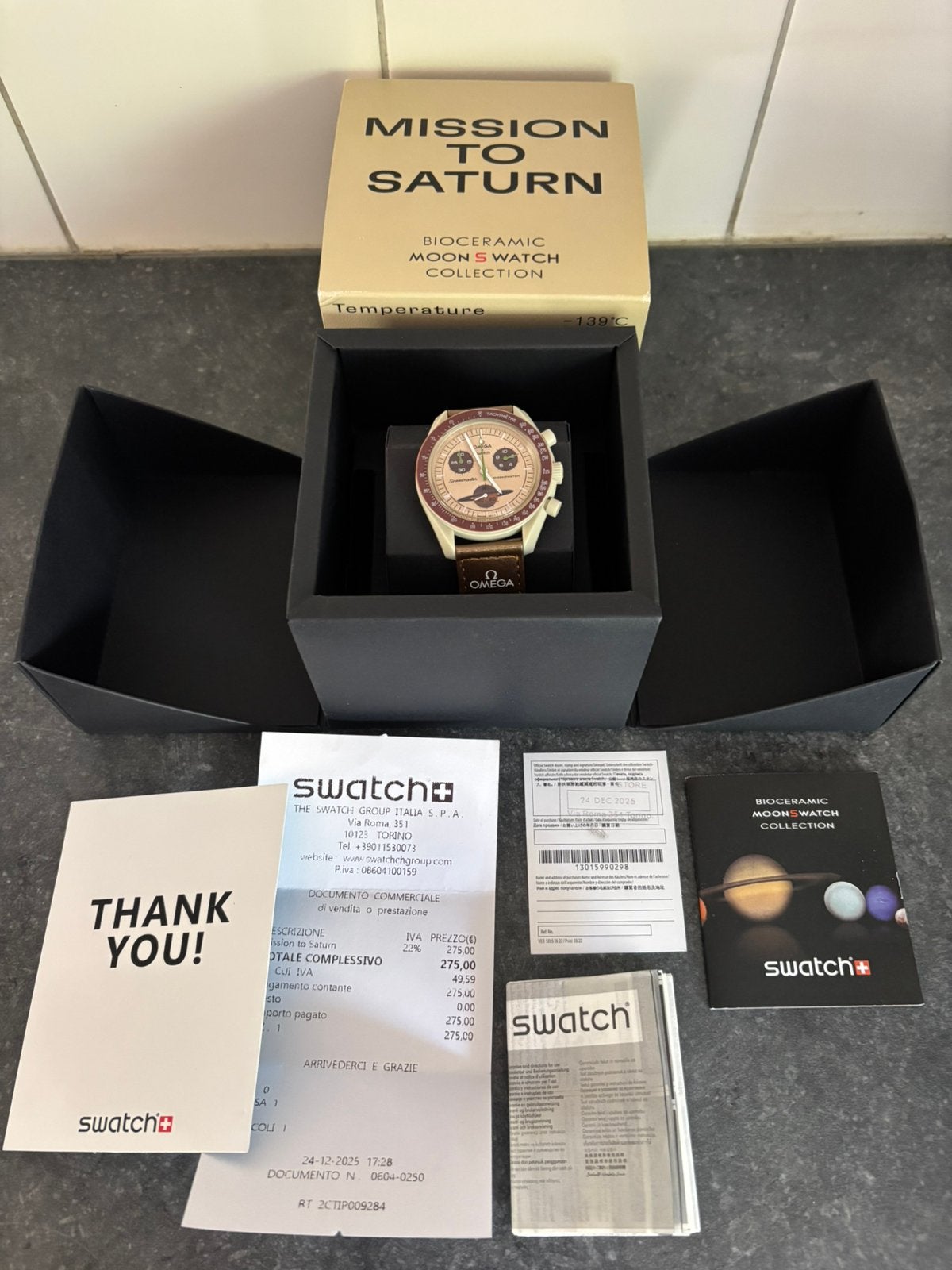 Omega X Swatch misson to saturn horloge, Overige materialen, Polshorloge, Swatch, Nieuw