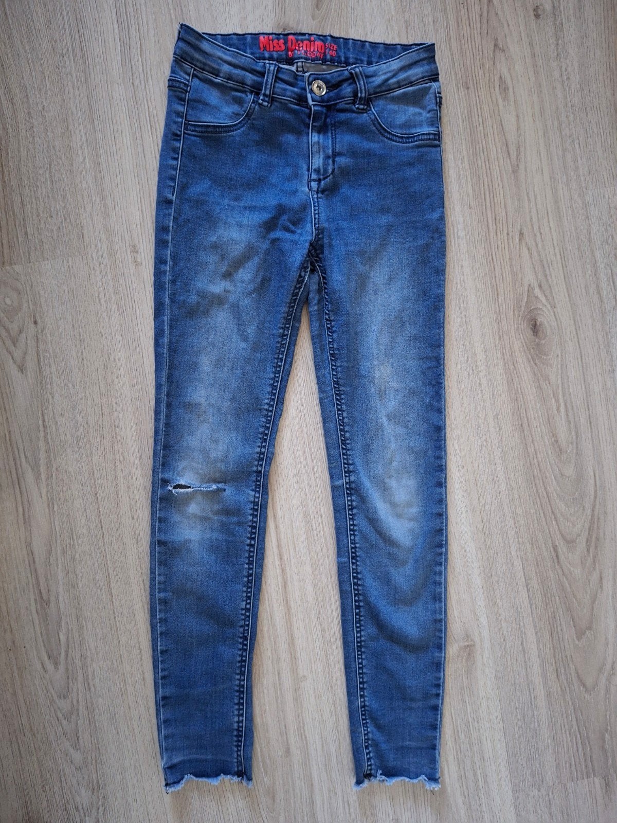 Miss Denim by twoday skinny jeans spijkerbroek maat 140, Broek, Gebruikt, Meisje, Ophalen of Verzenden