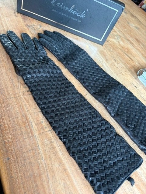 Laimböck lange handschoenen leer&suede.Nw, mt 7, Ophalen of Verzenden, Nieuw