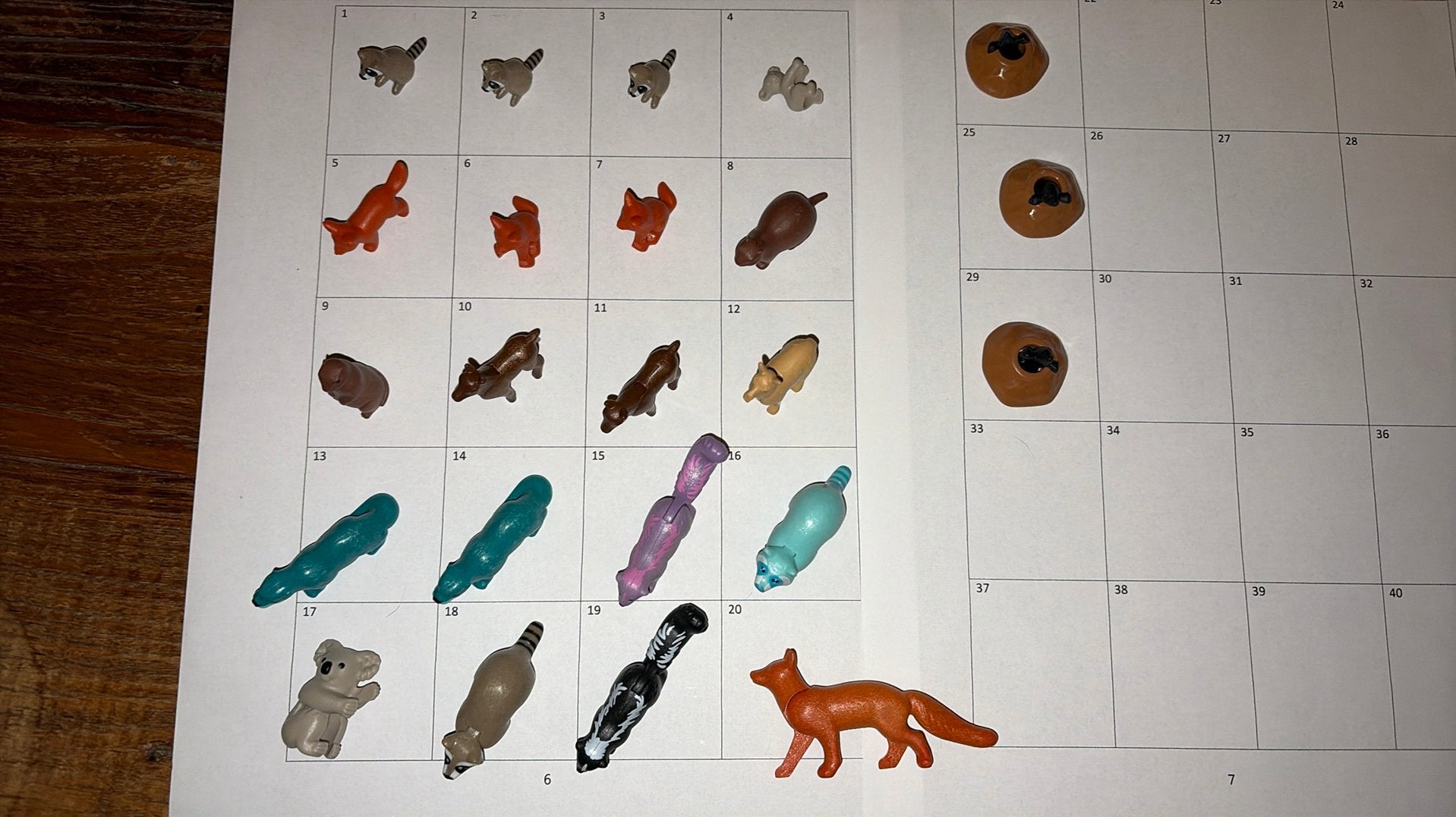 Playmobil losse onderdelen dieren bos mol vos koala lama, Ophalen of Verzenden, Gebruikt, Losse onderdelen, Figuren