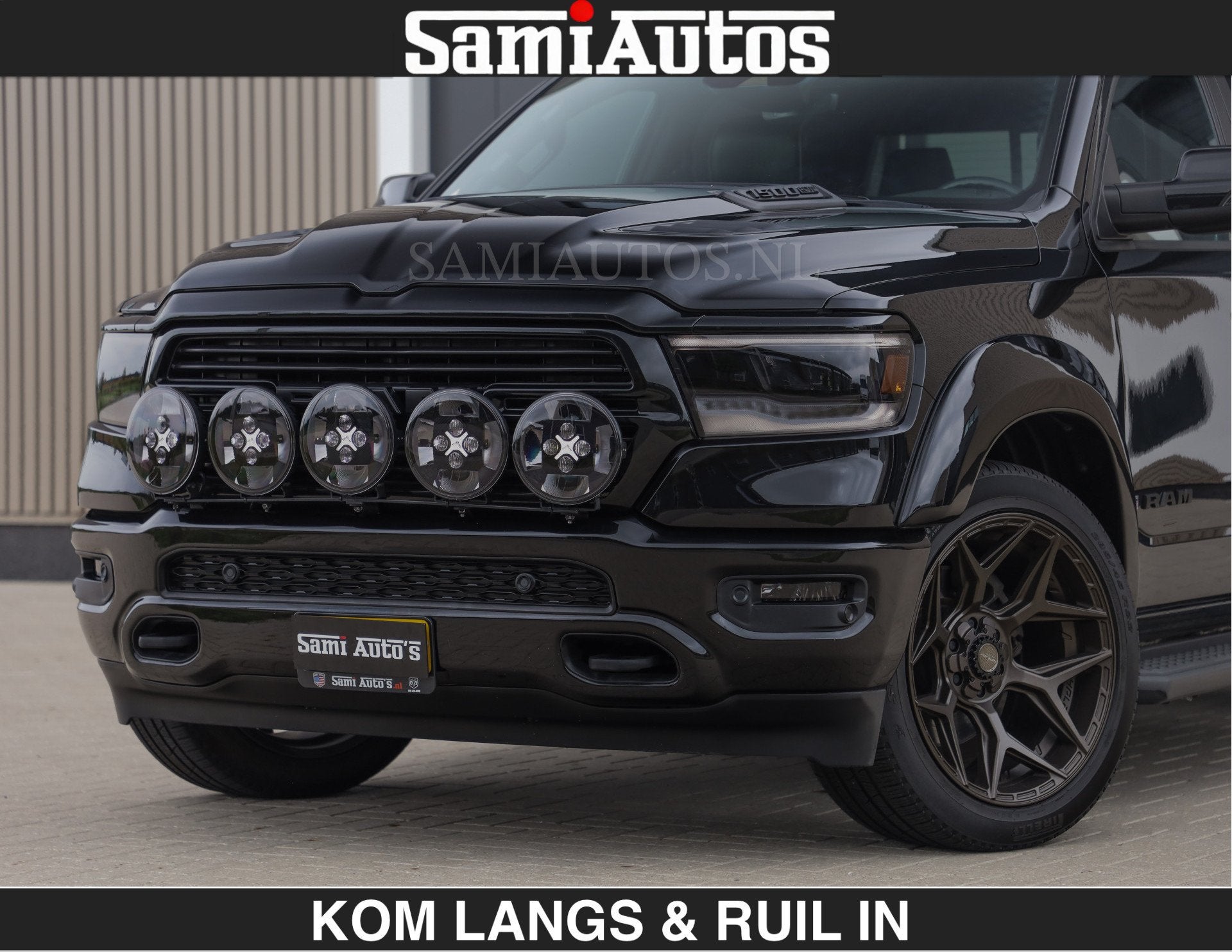 Dodge Ram BLACK OPS | 5.7 V8 HEMI | WIDEBODY HULK | OPEN UIT, Auto's, Automaat, Dealer onderhouden, Gebruikt, 5654 cc