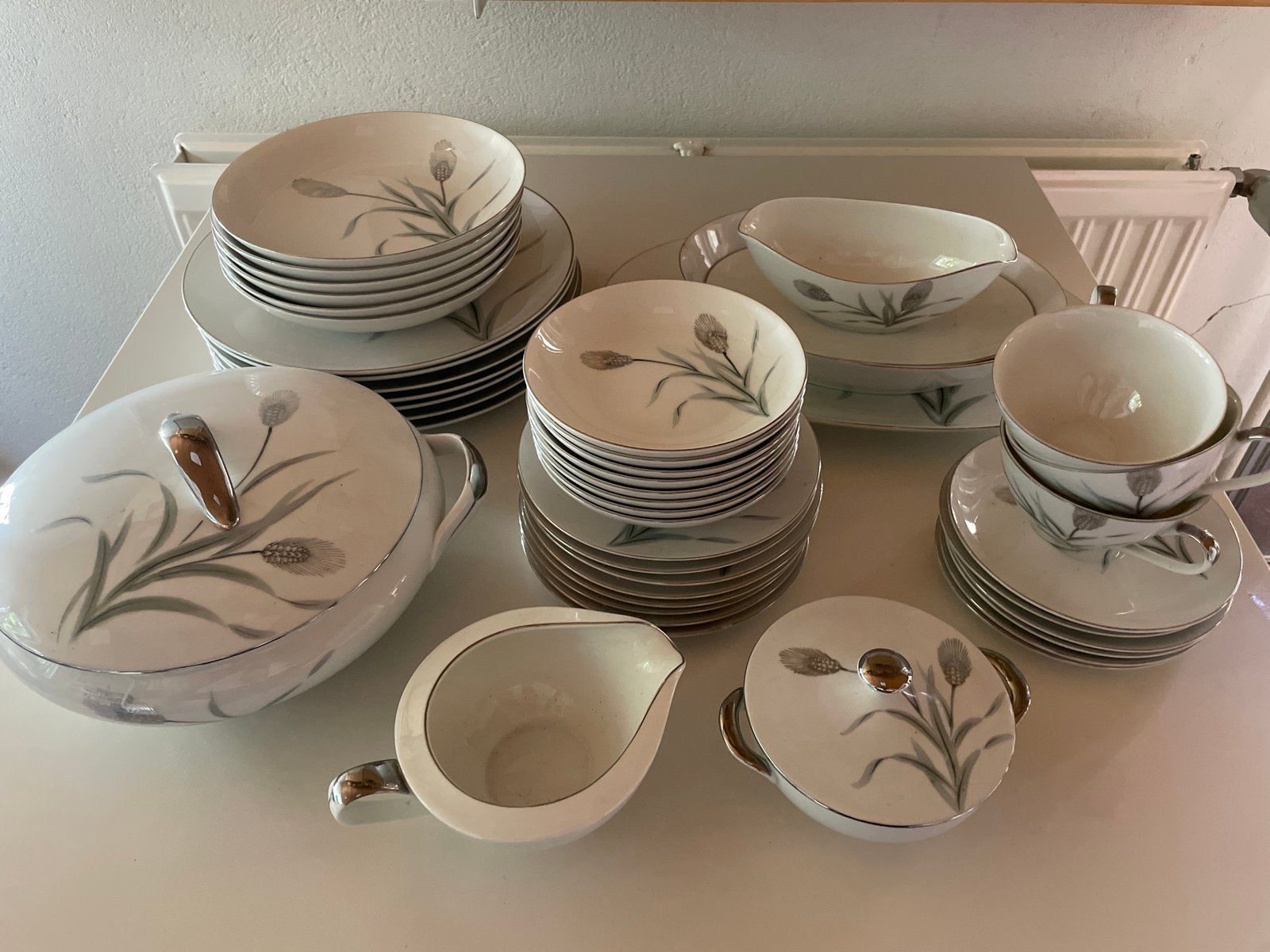 Vintage Tokai China Servies - Nagoya Japan - 3 kopjes missen, Ophalen, Overige merken, Vintage, Zo goed als nieuw