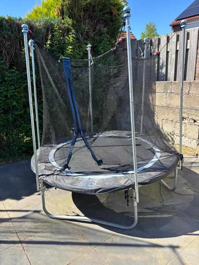 Trampoline gebruikt 1,5 meter, Ophalen, Gebruikt