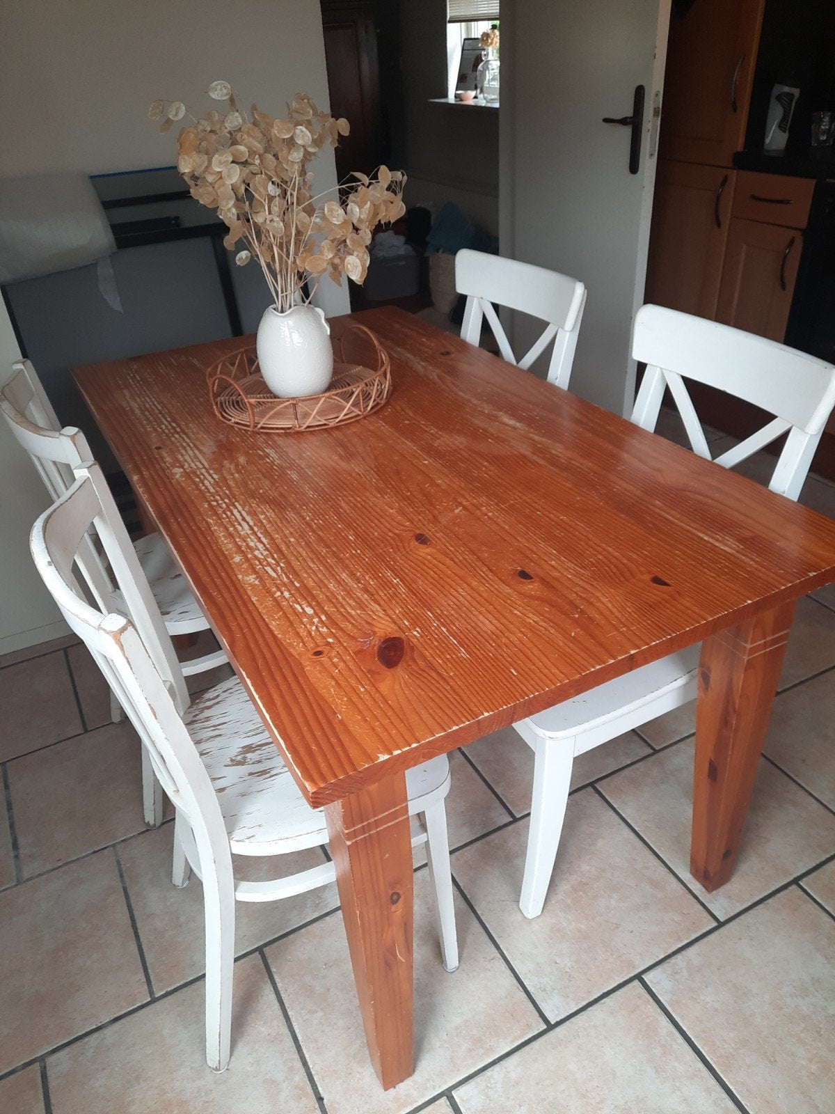 Gratis tafel, Huis en Inrichting, Tafels | Eettafels, Ophalen, Gebruikt, 100 tot 150 cm, 50 tot 100 cm