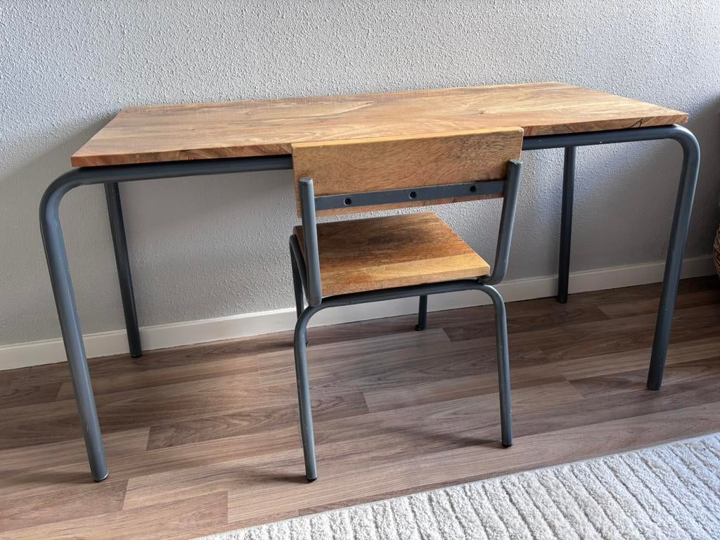 Kidsdepot kinderbureau/sperltafel met stoel, Huis en Inrichting, Tafels | Eettafels, Ophalen, Overige materialen, 100 tot 150 cm