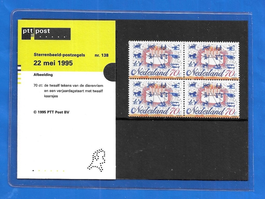Postzegelmapje 138 - Sterrenbeeld-postzegels, Postzegels en Munten, Verzenden, Na 1940, Postfris
