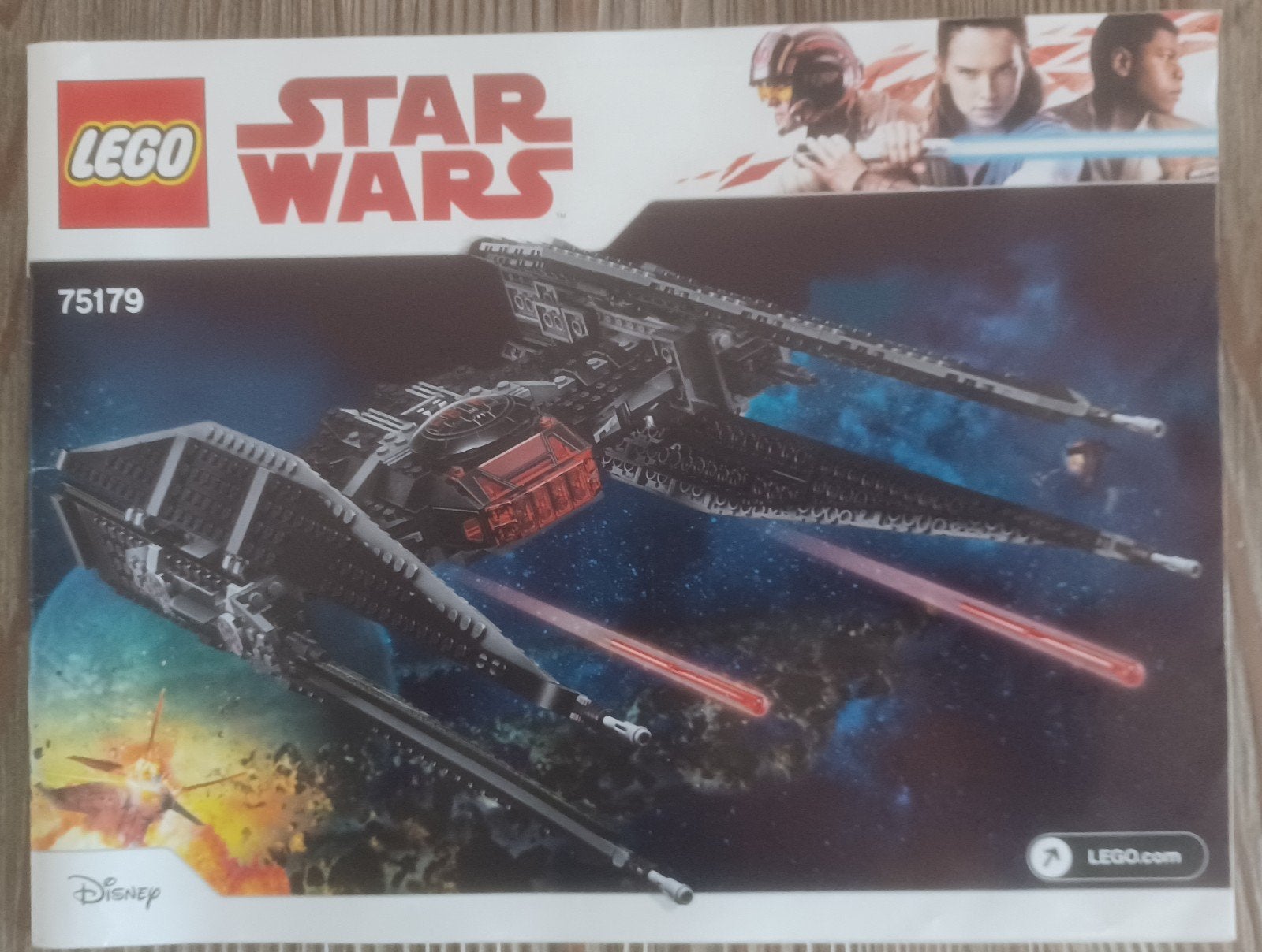 Lego Starwars Kylo Ren's Tie Fighter bouw boekje, Ophalen of Verzenden, Actiefiguurtje