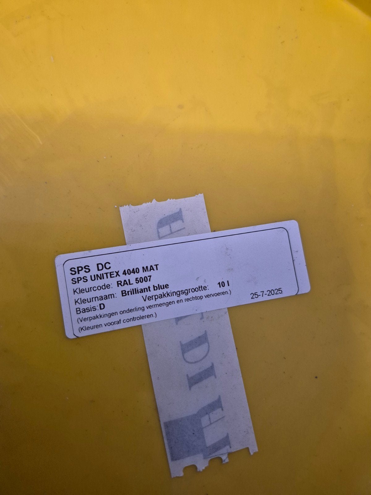 SPS Unitex 4040 Mat Muurverf 10 liter kleur briljantblauw, Ophalen, Nieuw