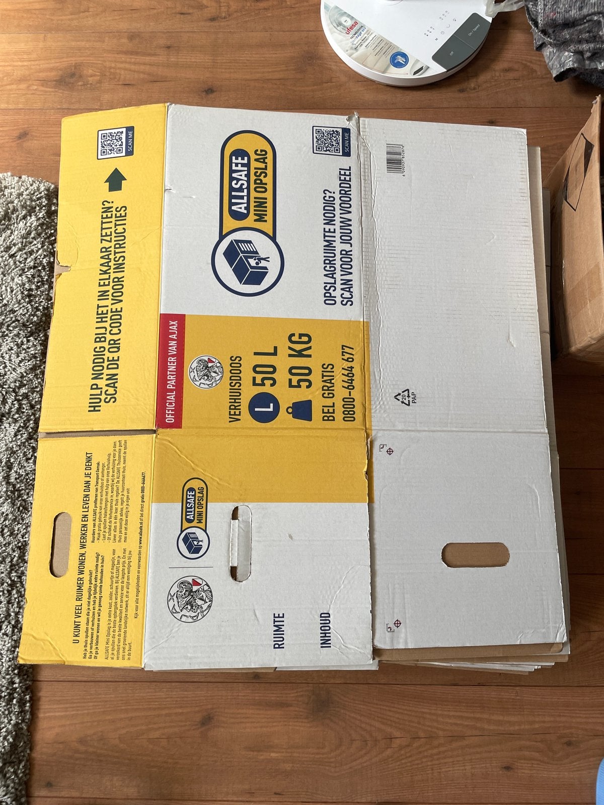 Verhuisdozen All Safe 25 stuks, Ophalen, 40 tot 60 cm, Opvouwbaar, 50 tot 75 cm