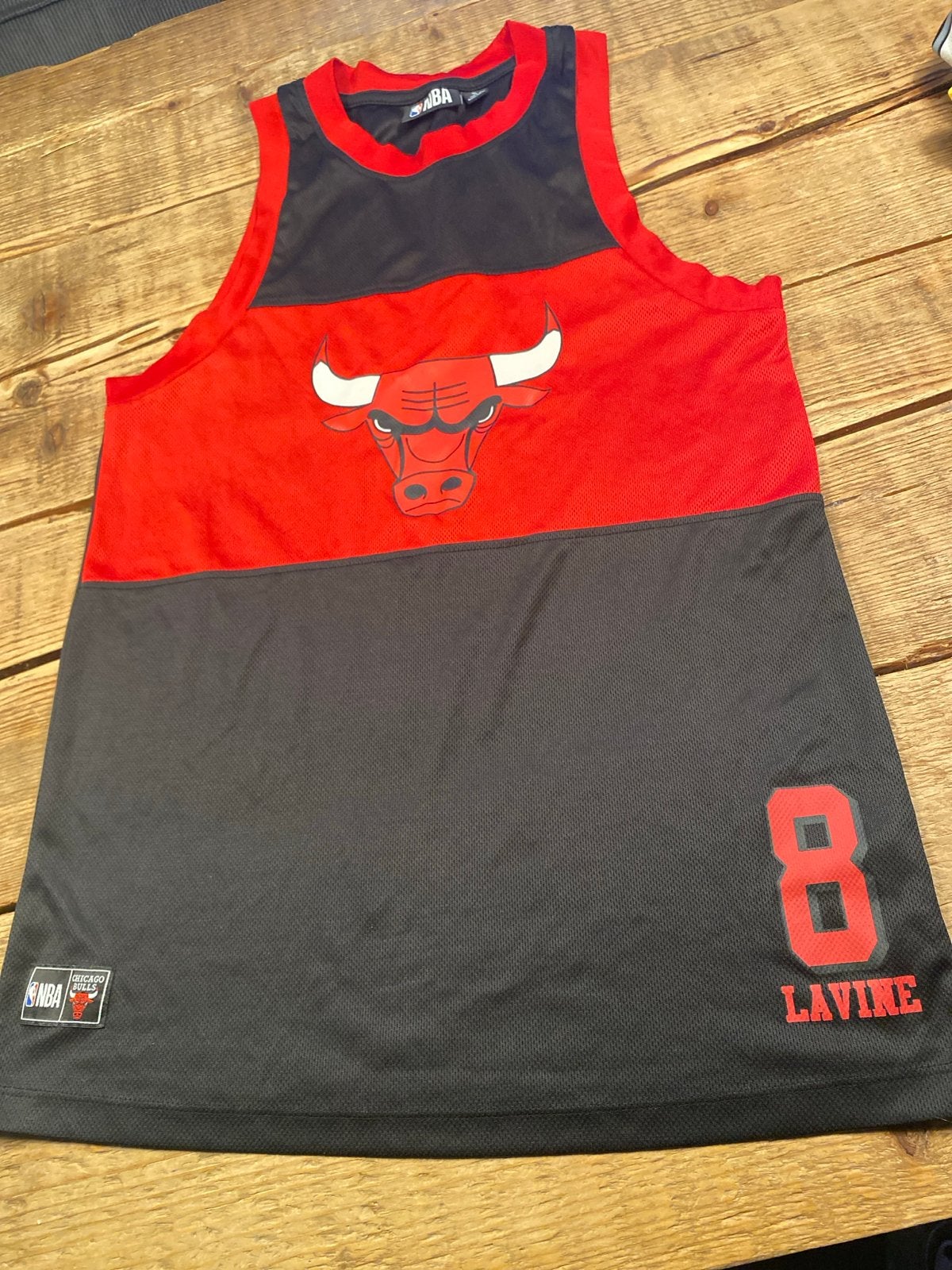 NBA CHICAGO BULLS LAVINE shirt heren S - Zo goed als nieuw, Meerkleurig, Overige typen, Ophalen of Verzenden, Zo goed als nieuw