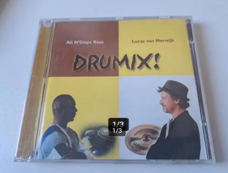 CD - Lucas Van Merwijk and Aly N'Diaye Rose - Drumix!, Ophalen of Verzenden, Gebruikt