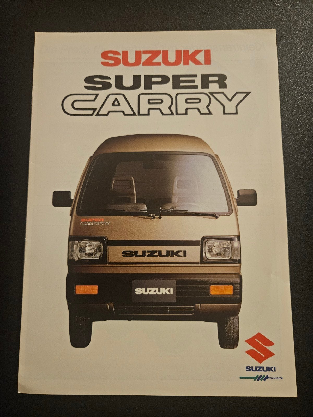 Brochure Suzuki Super Carry, Ophalen of Verzenden, Zo goed als nieuw, Overige merken