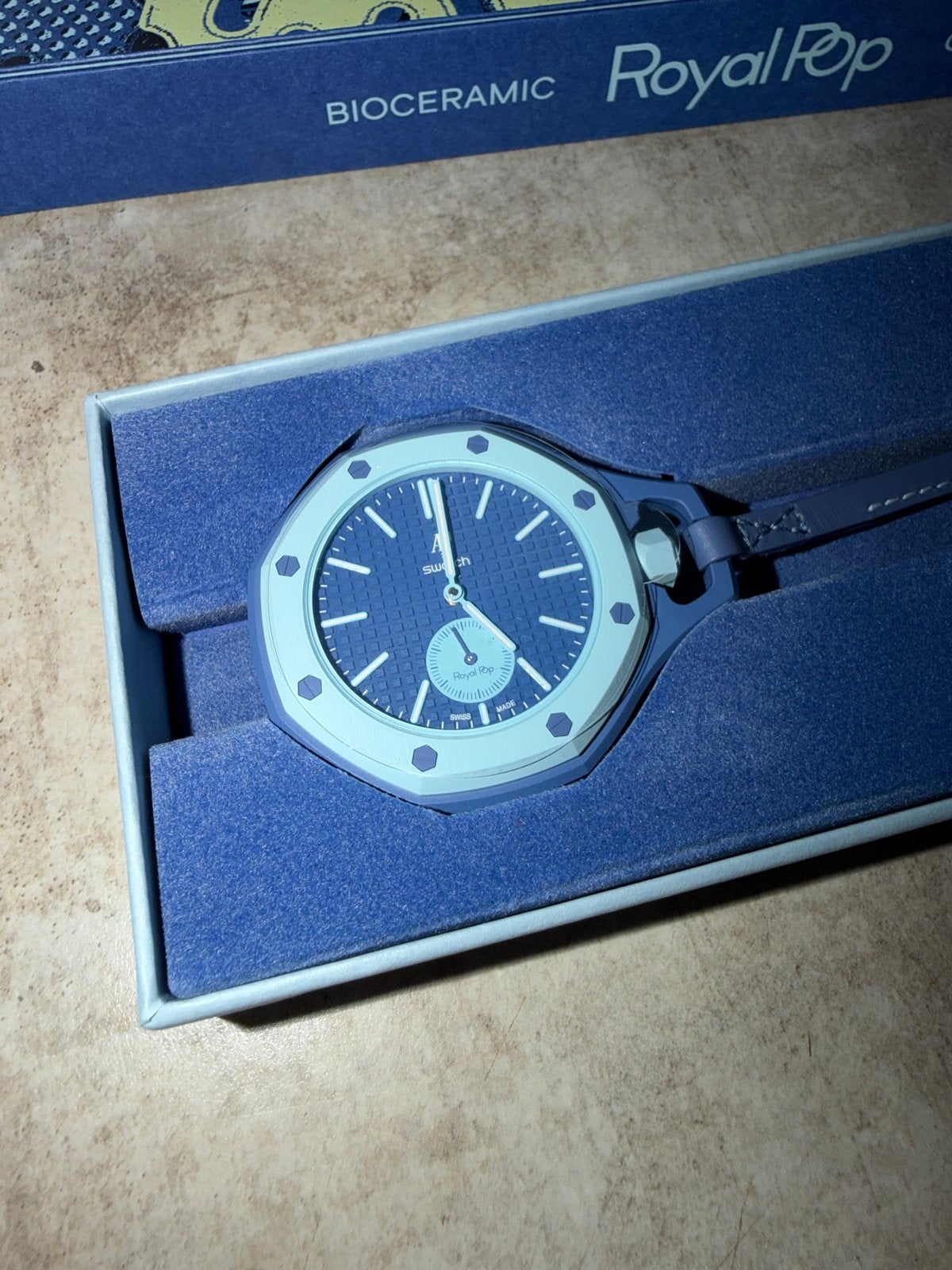 Audemars Piguet x Swatch Royal Pop Horloge Lan Ba, Sieraden, Tassen en Uiterlijk, Horloges | Heren, Kunststof, Polshorloge, Swatch