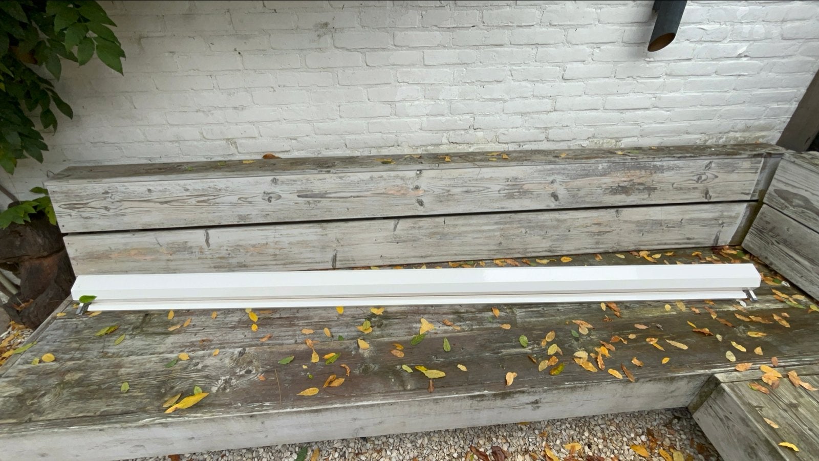 Screen - Wit, Tuin en Terras, Ophalen, Gebruikt, Elektrisch, 250 cm tot 450 cm