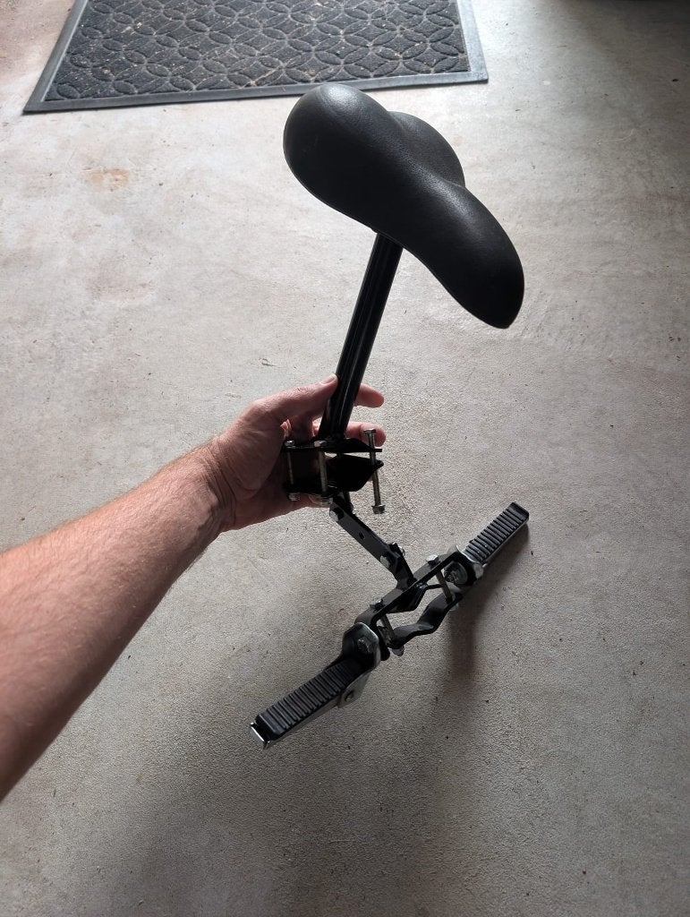 zadel op stang (buiszadel) Model 1, Voorzitje, Ophalen of Verzenden, 9 t/m 36 kg, Gebruikt