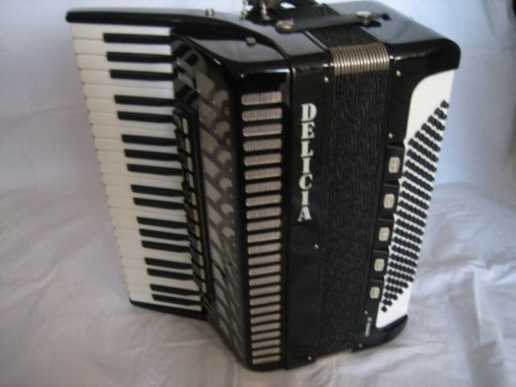 Accordeon Delicia Choral 26 als geheel op toon gecontroleerd, Muziek en Instrumenten, Met koffer, Zo goed als nieuw, Delicia, 120-bas