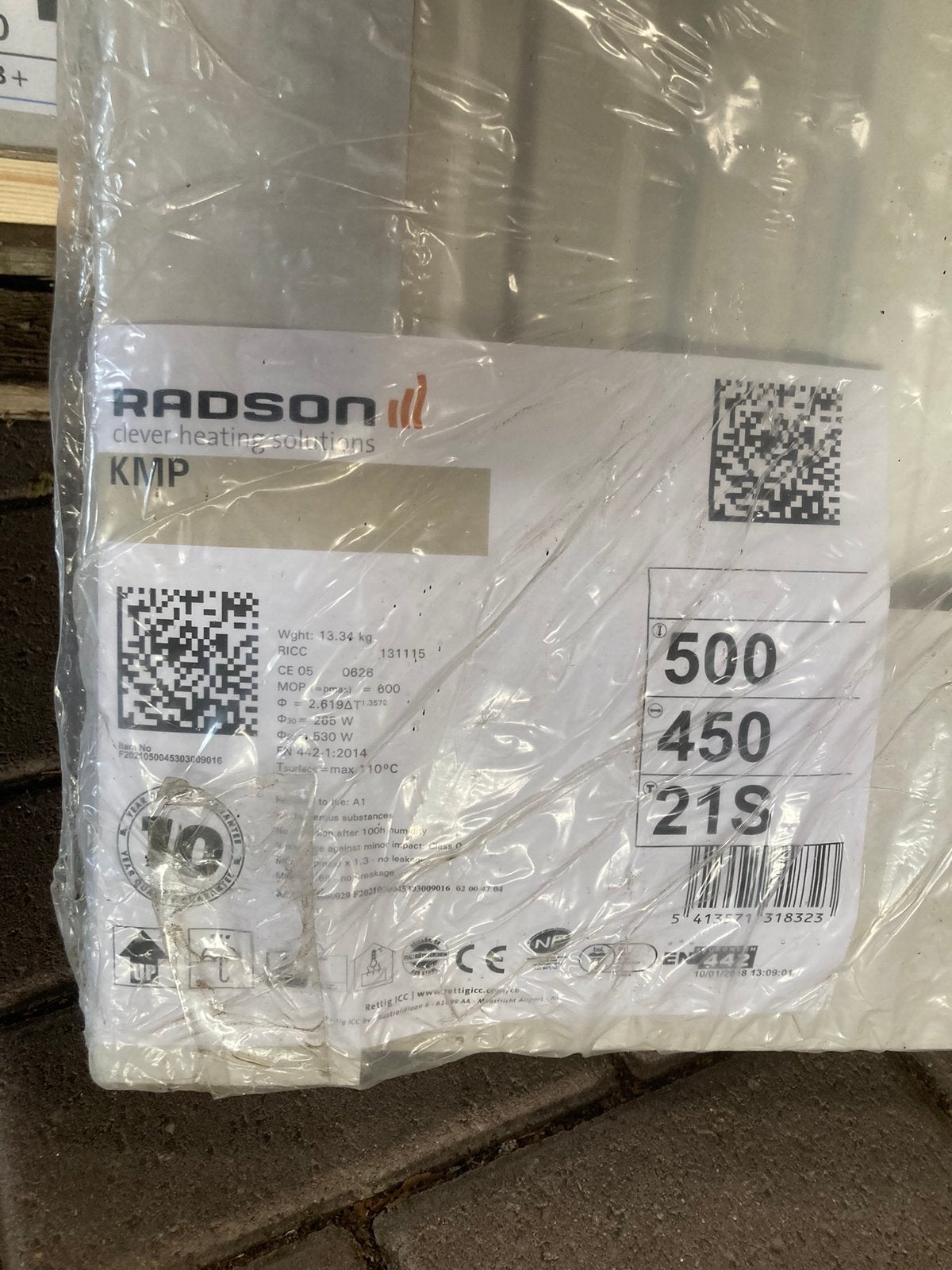 Radson compact paneelradiator, Ophalen, 30 tot 80 cm, 500 tot 800 watt, Radiator