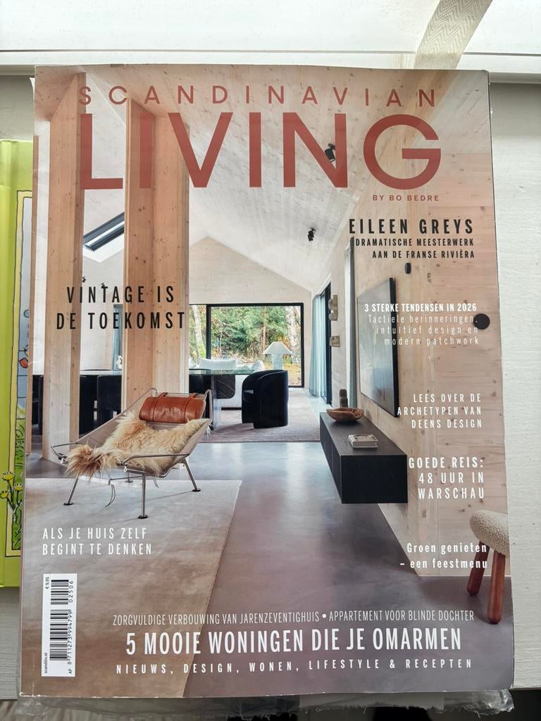 Scandinavian living nr6 2026 woonmagazine woontijdschrift, Ophalen of Verzenden, Gelezen, Overige typen