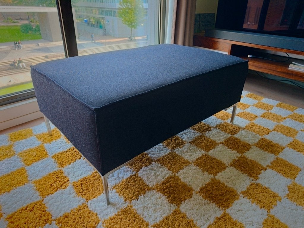 Design on Stock Bloq Poef / Hocker / Ottoman | Antraciet, Ophalen, Hout, 75 tot 100 cm, Zo goed als nieuw