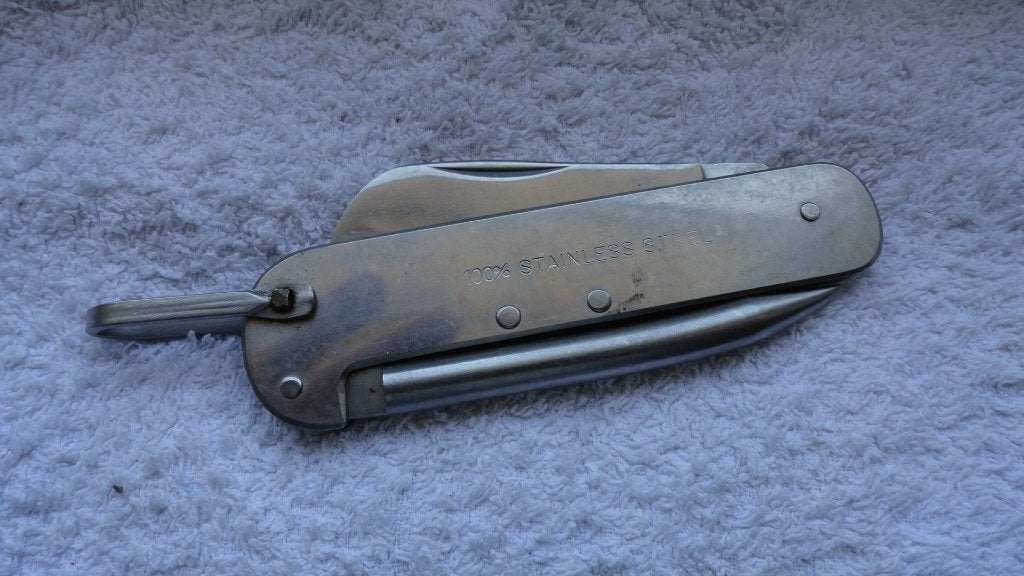 Vintage Japans Marlspijker Zakmes - 100% Stainless Steel, Ophalen of Verzenden
