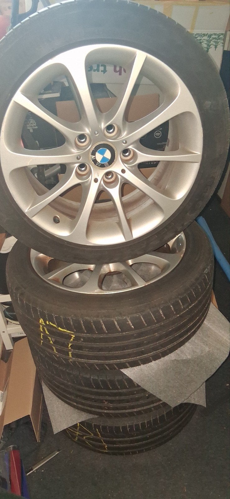 Bmw Z4 e85/ e86 velgen incl Banden, Ophalen, Gebruikt, Banden en Velgen, 17 inch