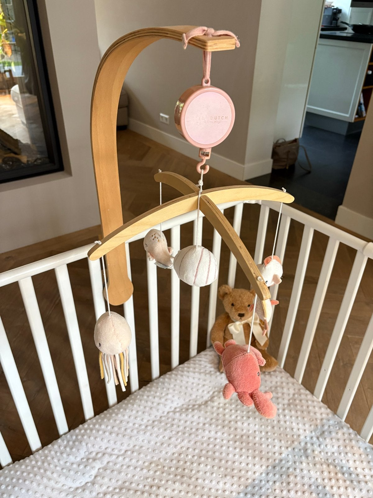 Little Dutch Muziekmobiel voor ledikant of box, Kinderen en Baby's, Speelgoed | Babyspeelgoed, Ophalen, Zo goed als nieuw, Mobiel
