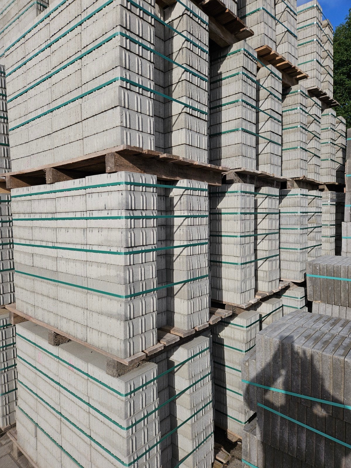 Verband steen grijs 28x20x 8 hoog, Ophalen, Beton, Terrastegels