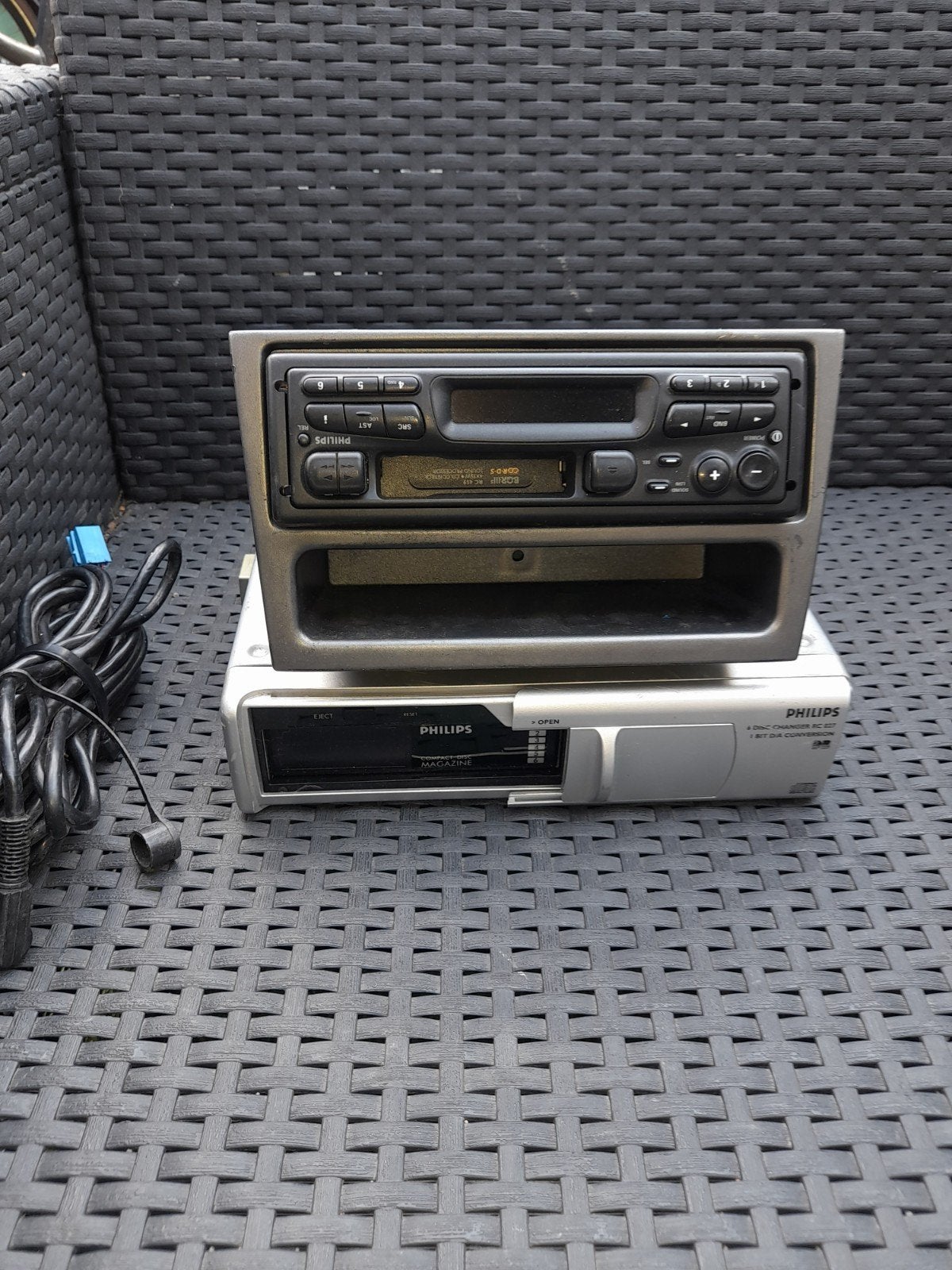 Autoradio/cassette/cd speler met 6 cd wisselaar, Ophalen of Verzenden