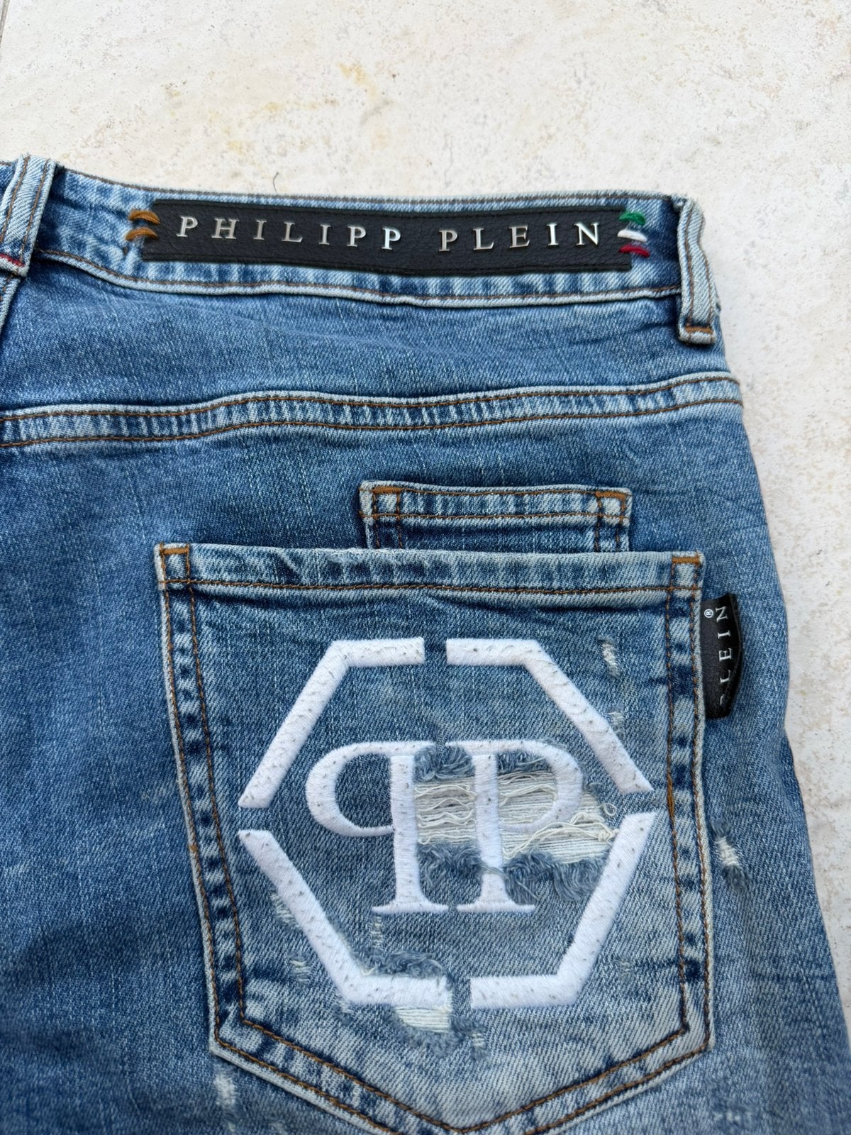 Philipp plein jeans, Ophalen of Verzenden, Gedragen, Blauw, W32 (confectie 46) of kleiner