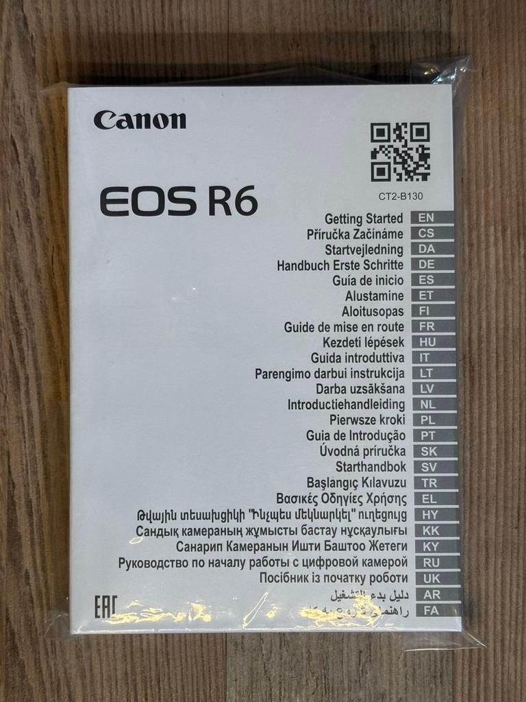 Handleiding Canon EOS R6 (nieuw in verpakking), Ophalen of Verzenden, Nieuw