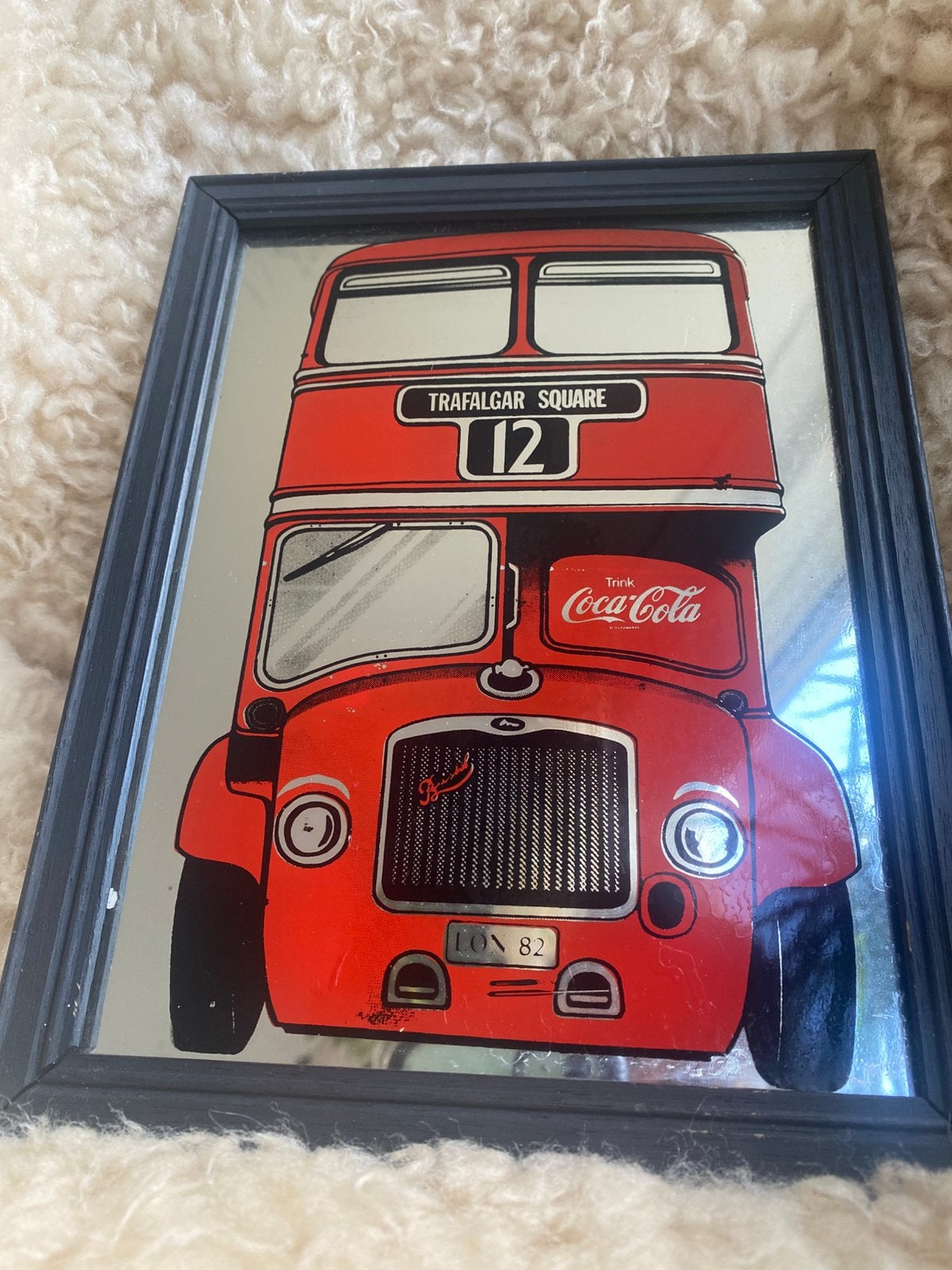 Vintage reclamespiegel Coca Cola jaren ‘70, Ophalen of Verzenden, Zo goed als nieuw, Overige typen