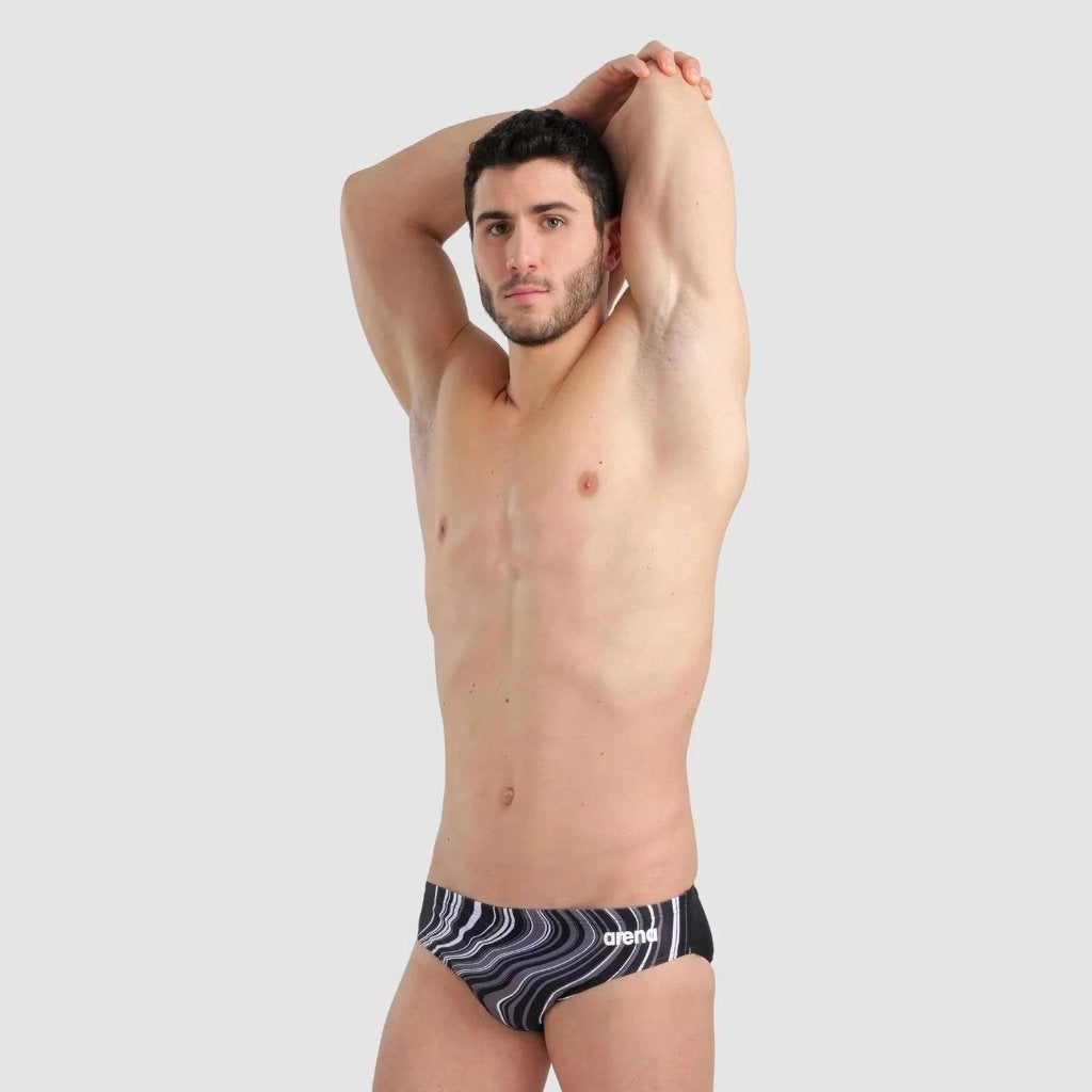 Nieuwe Arena M Swim Briefs Zwembroek Marbled Black Multi, C.da Cisterna, 84/85 62029 Tolentino (MC) Italië, Zwart, Overige maten